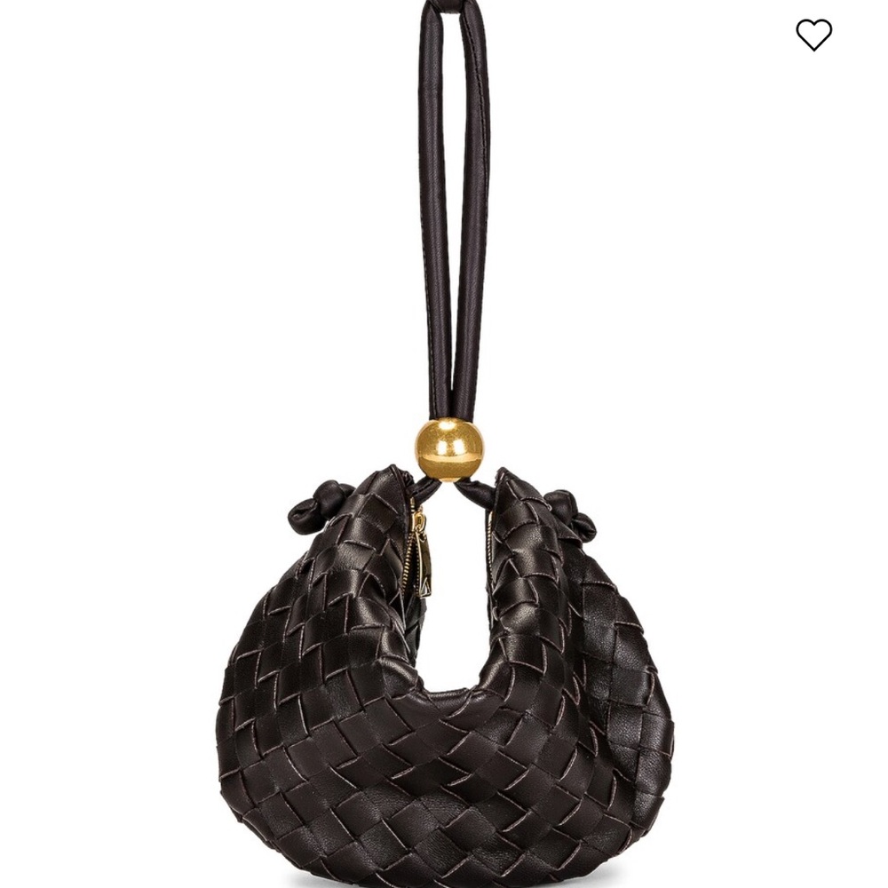Bottega Veneta Black Small Turn Pouch Shoulder Bag